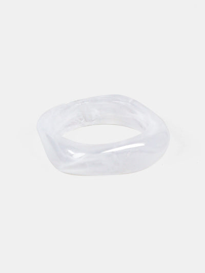 ANGULAR CUFF BANGLE - CLEAR
