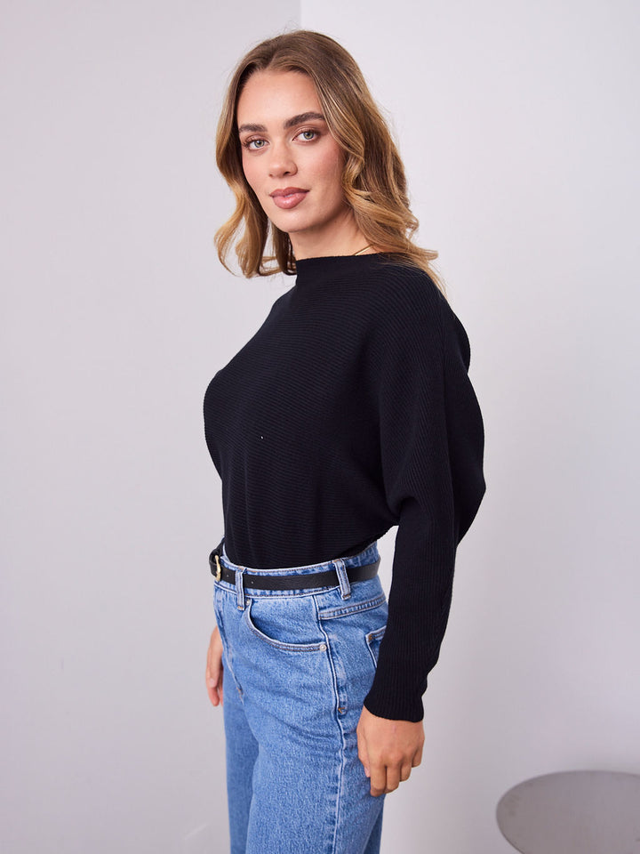 MONA KNIT  - BLACK