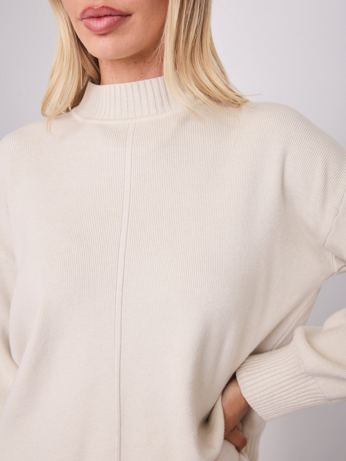 DELTA KNIT TOP - BONE