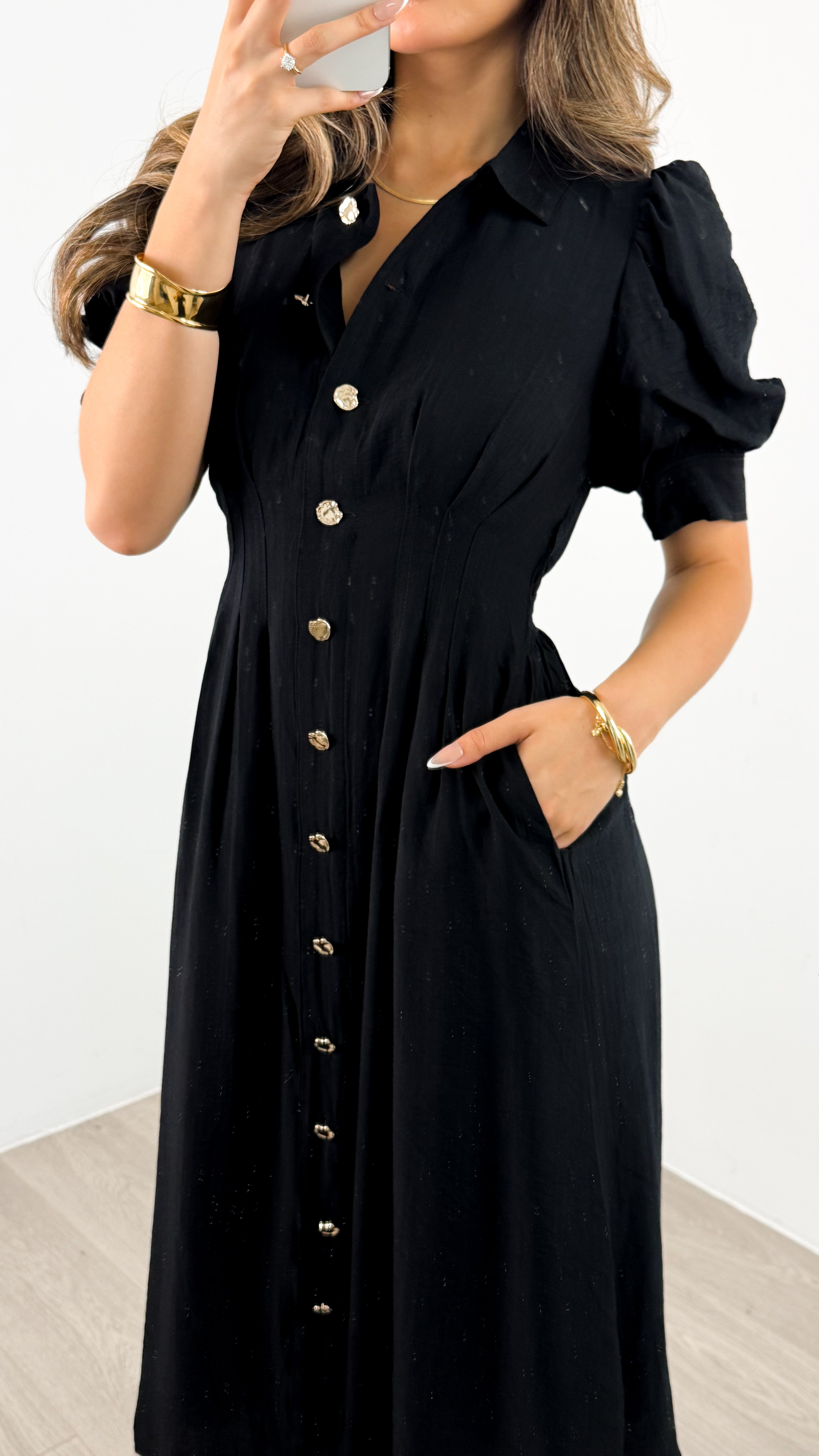 CASSANDRA DRESS - BLACK
