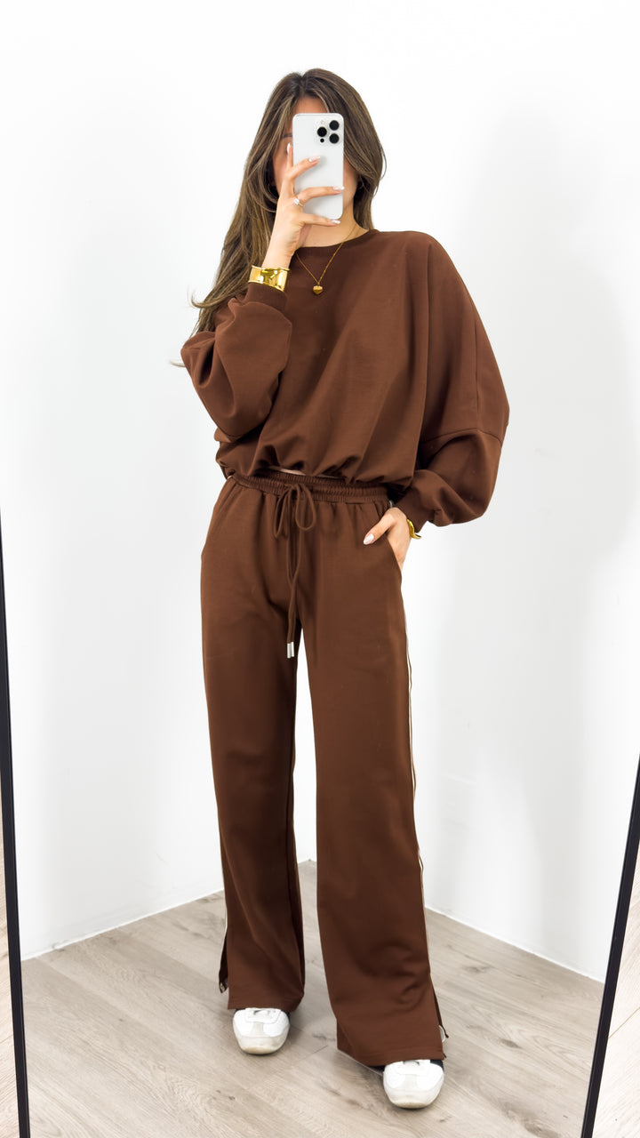 DANTE SWEAT TOP - CHOCOLATE