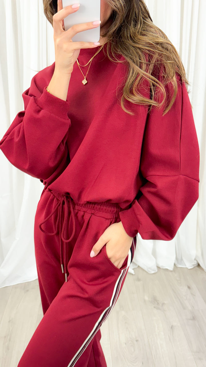 DANTE SWEAT TOP - WINE