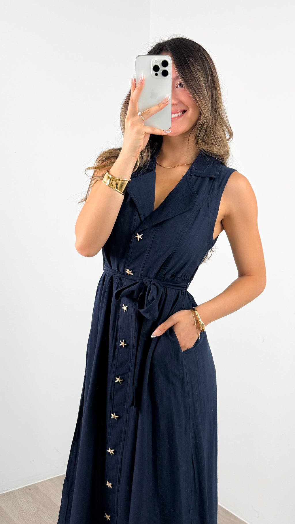 SORELLE DRESS - NAVY