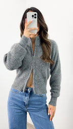 NOAH ZIP KNIT - CHARCOAL