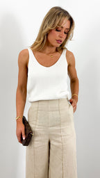 BAKER LINEN PANT - BEIGE