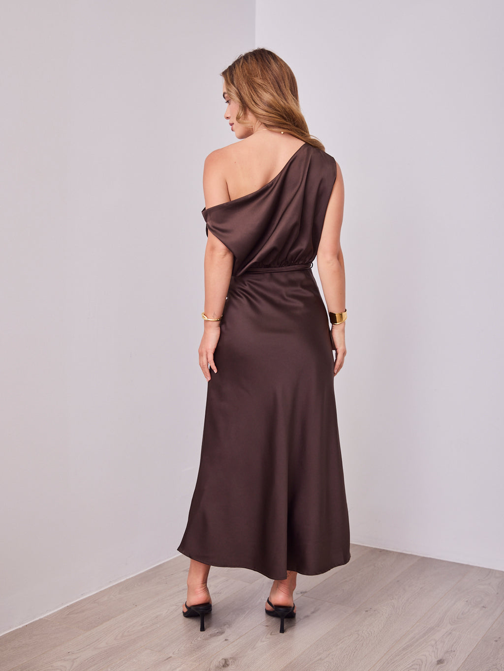 CHARLOTTE DRESS - CHOCOLATE