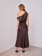 CHARLOTTE DRESS - CHOCOLATE