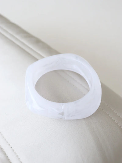 ANGULAR CUFF BANGLE - CLEAR