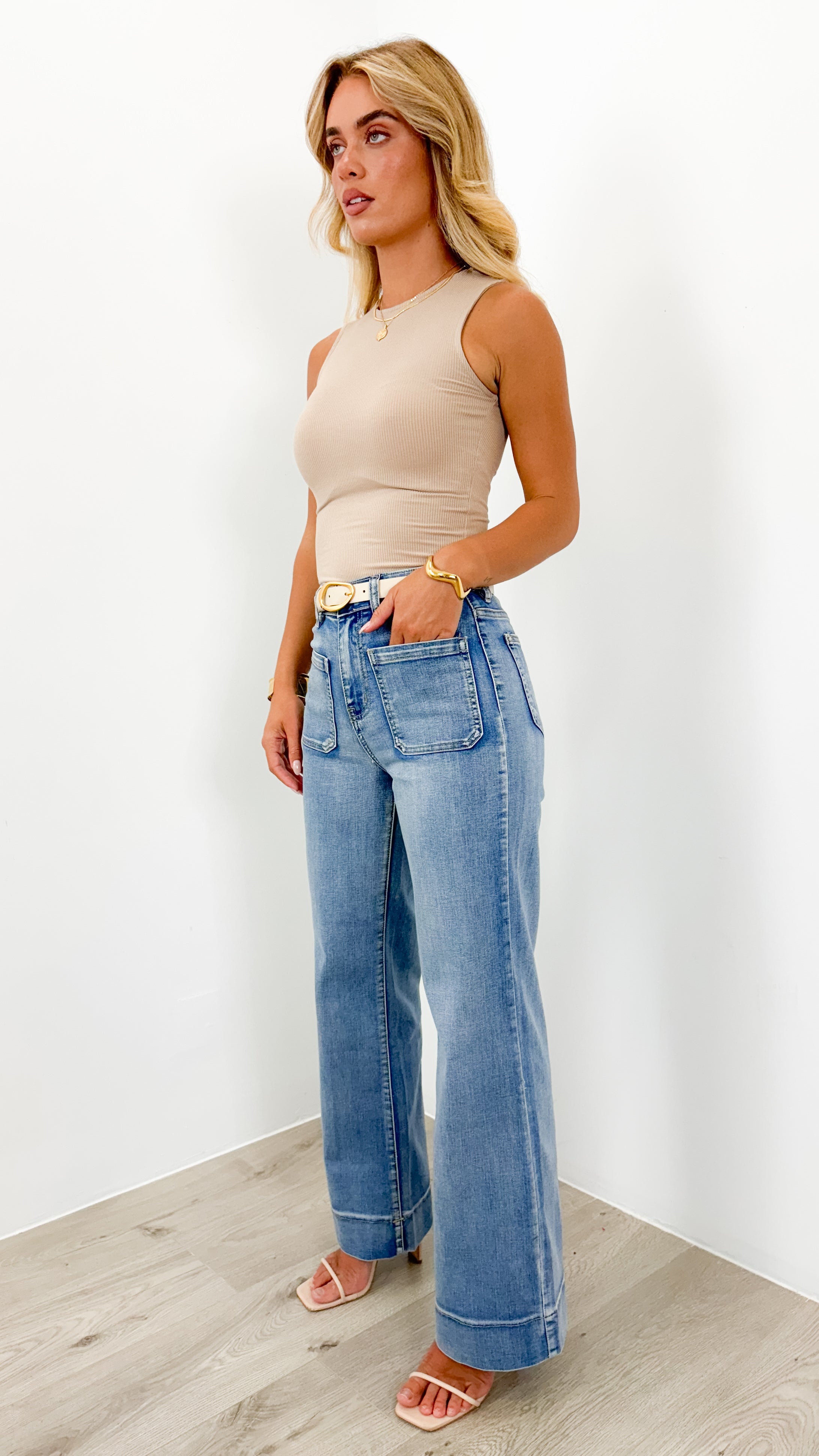 FITZROY JEAN - MEDIUM BLUE
