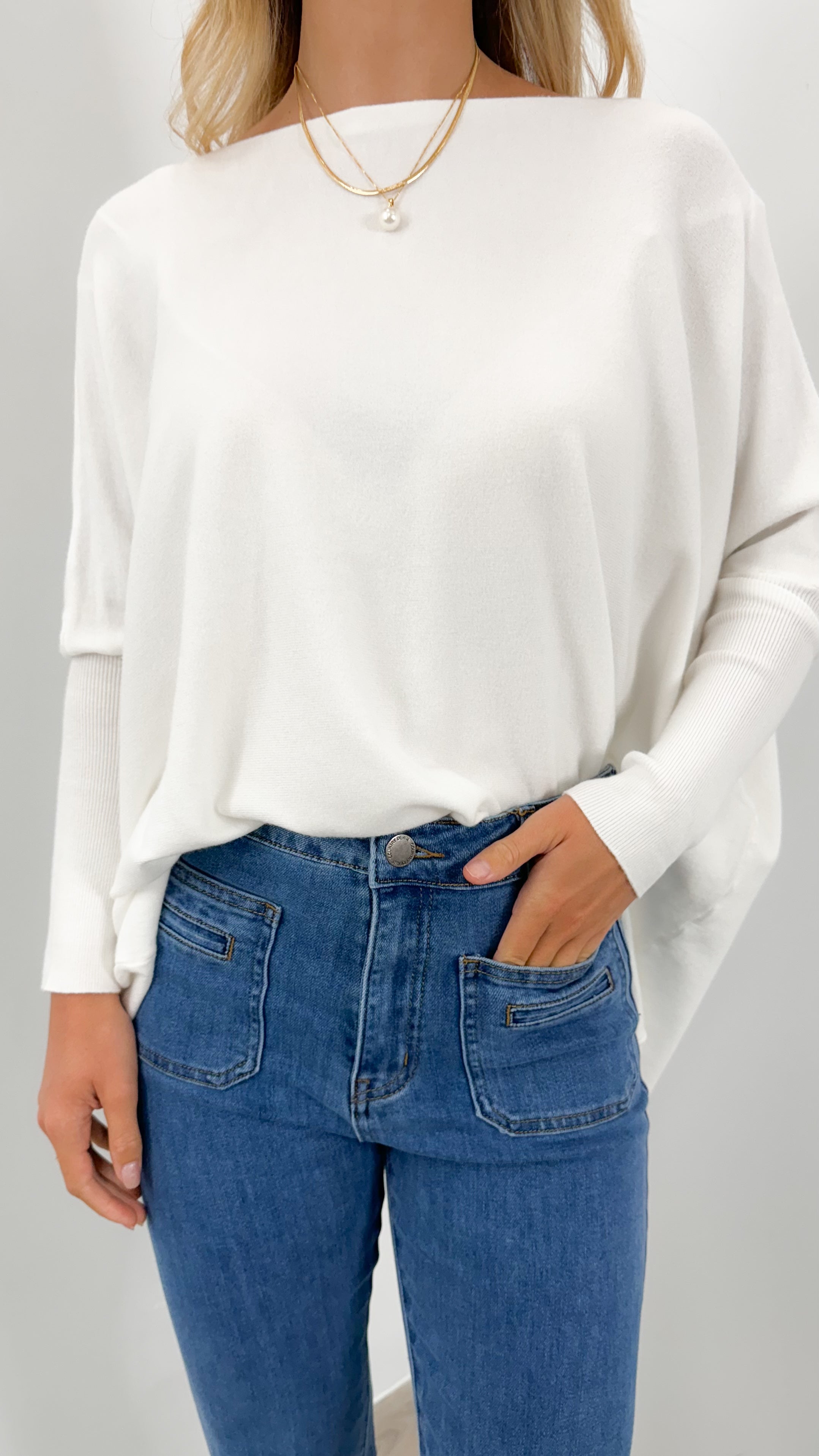 TESSA KNIT - WHITE