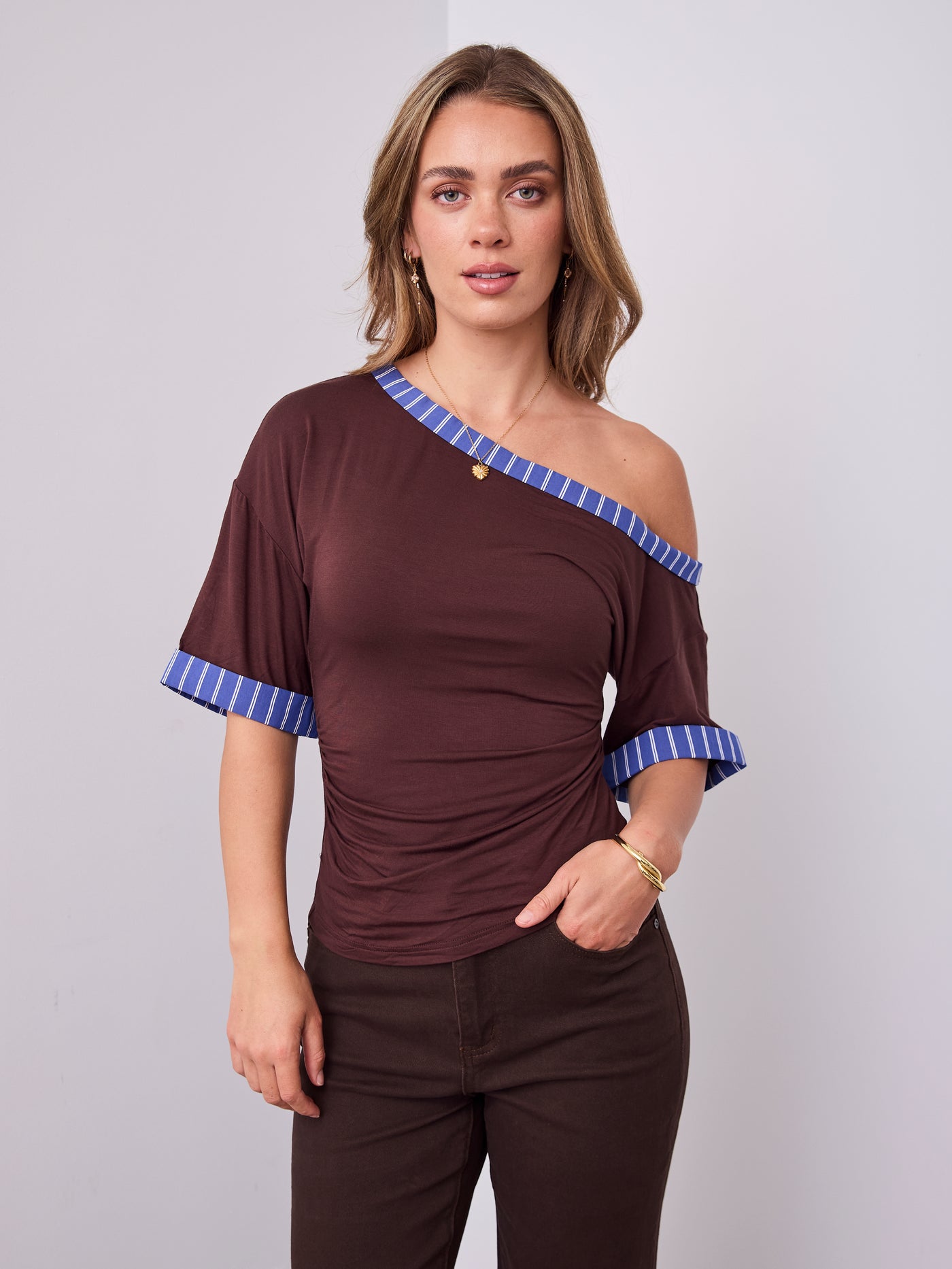 JED TOP - CHOCOLATE