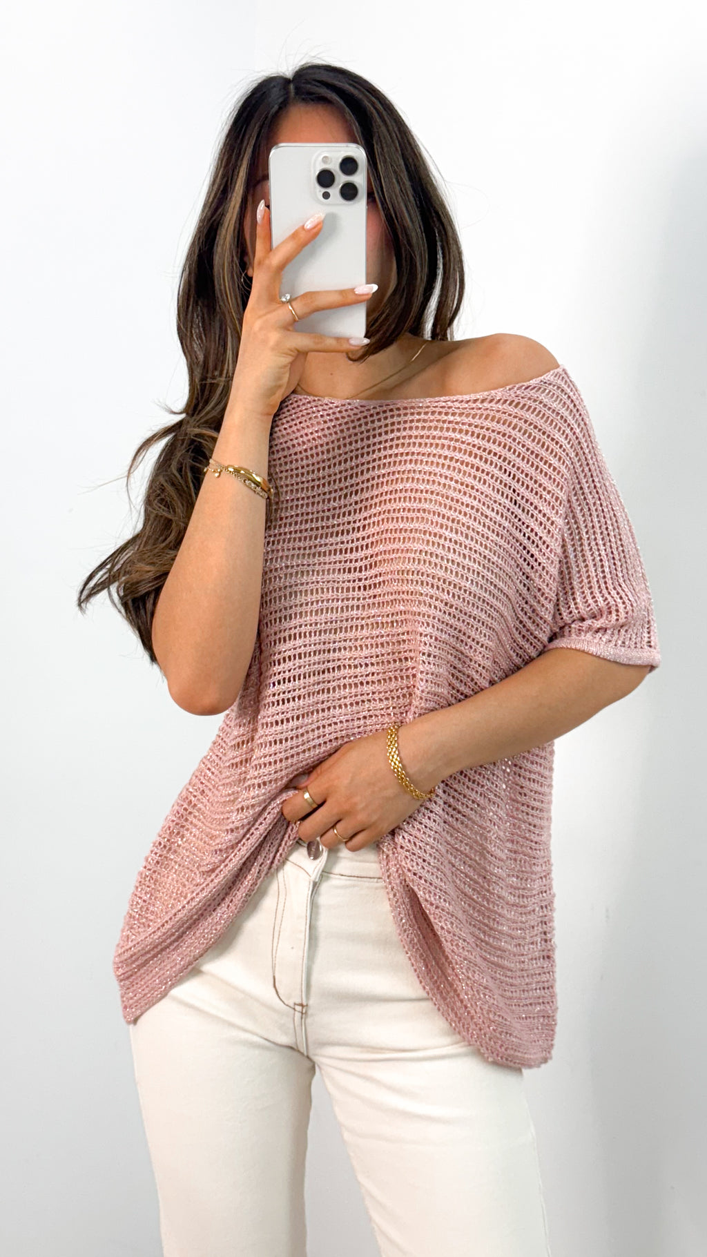 THEA KNIT TOP - PINK
