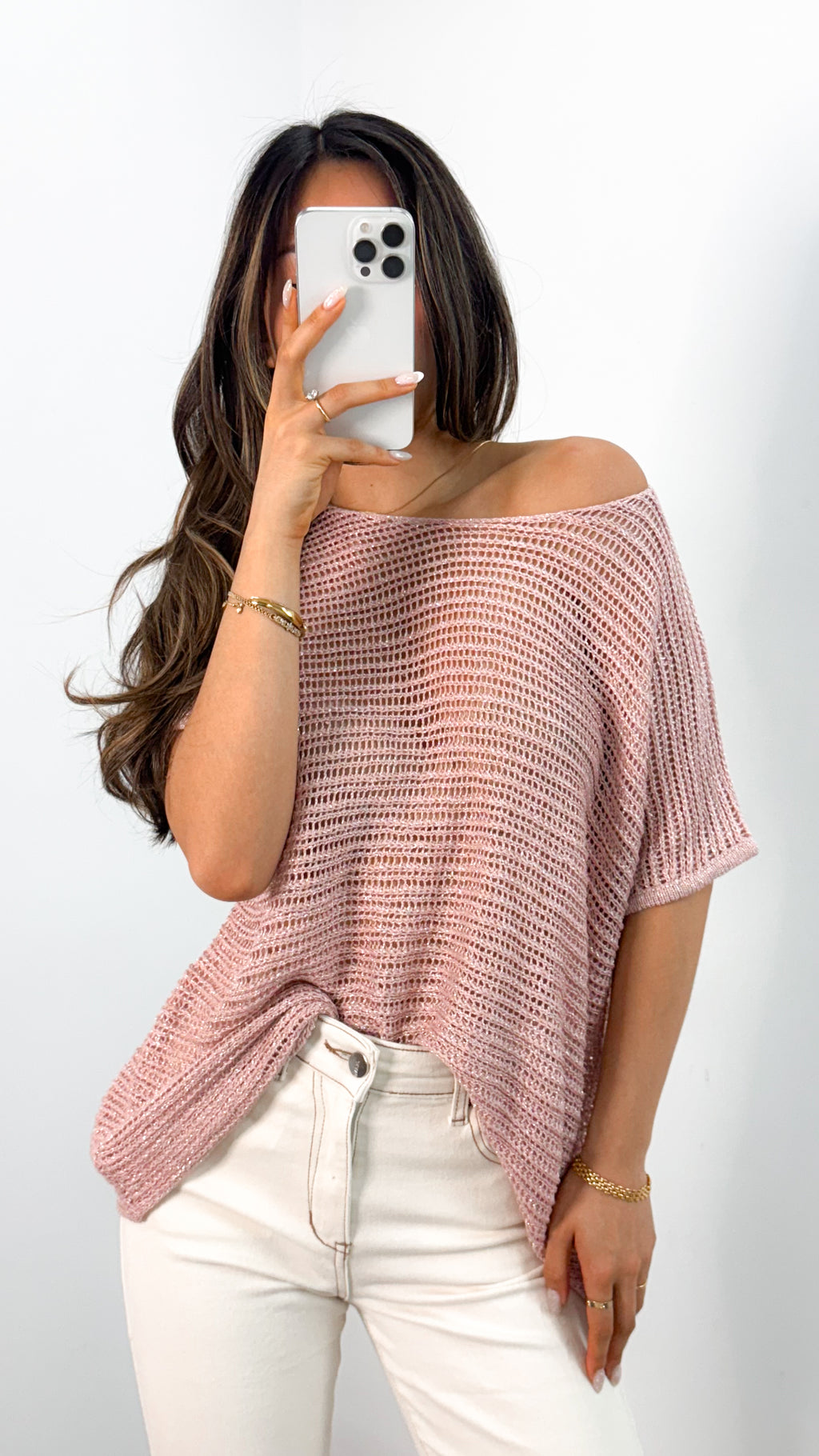 THEA KNIT TOP - PINK