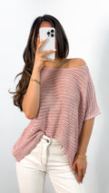 THEA KNIT TOP - PINK