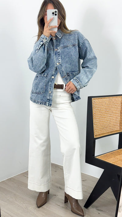 RAYS SHACKET - DENIM WASH