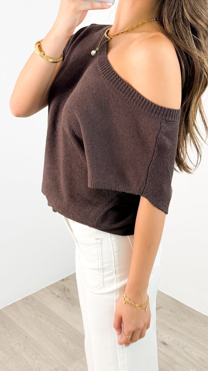KATHERINE KNIT - CHOCOLATE