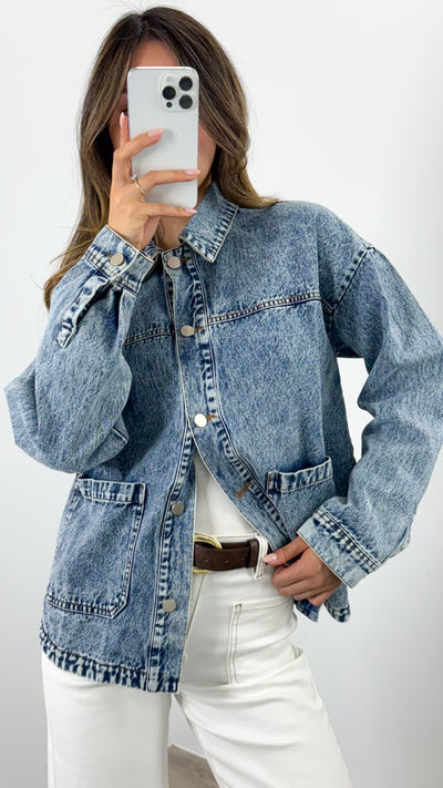 RAYS SHACKET - DENIM WASH