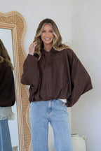 TYLER BOMBER JACKET - CHOCOLATE