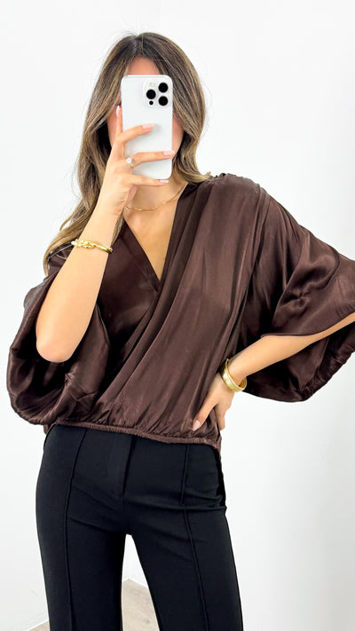 ROBIN BLOUSE - CHOCOLATE