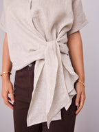 COMO LINEN SHIRT - NATURAL