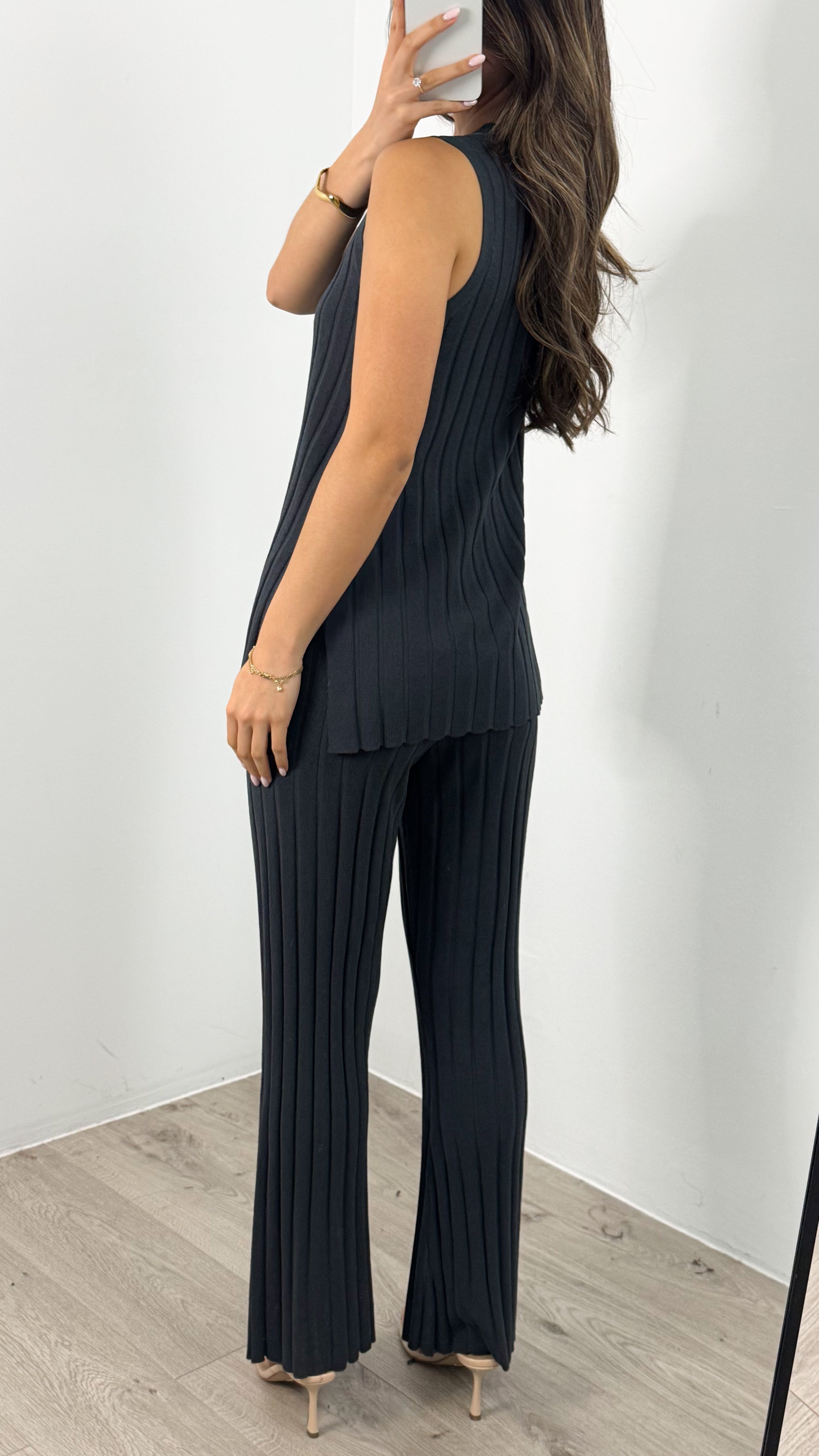 HYATT KNIT SET - CHARCOAL