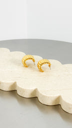 INDIRA 18K GOLD PLATED EARRINGS - GOLD