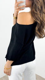 GIANNA TOP - BLACK