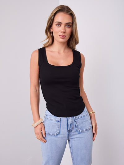 SATURDAY TANK TOP - BLACK