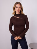 ALEXA TOP - CHOCOLATE
