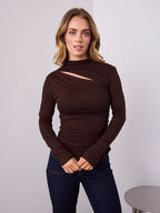 ALEXA TOP - CHOCOLATE