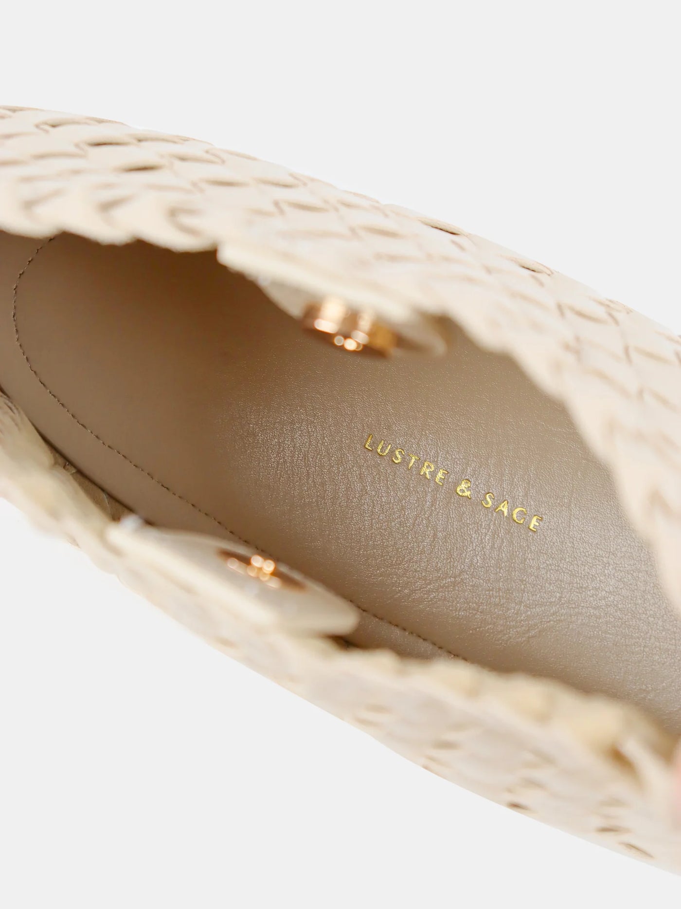 ROSELLE WOVEN SHOULDER BAG - IVORY