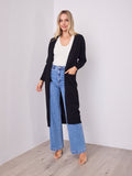 MAXWELL LONG CARDI - BLACK