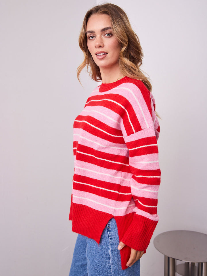CHARLES KNIT - RED/PINK
