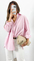 THURSDAY STRIPE SHIRT - PINK