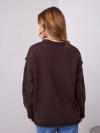 MARLO KNIT JUMPER- CHOCOLATE