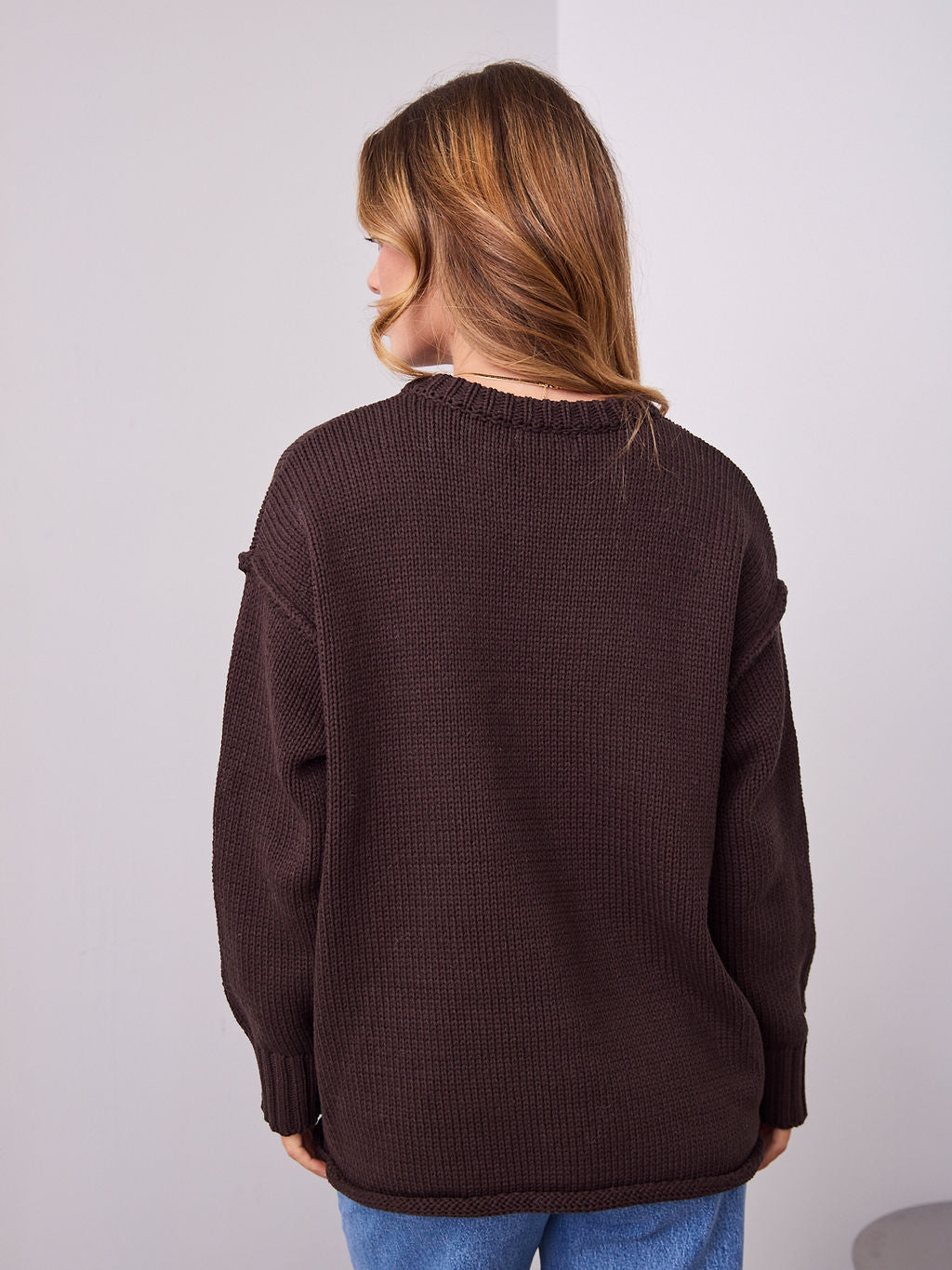 MARLO KNIT JUMPER- CHOCOLATE