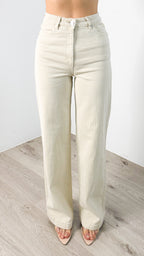 ‘ABRAND’ 94 HIGH WIDE JEANS - BONE