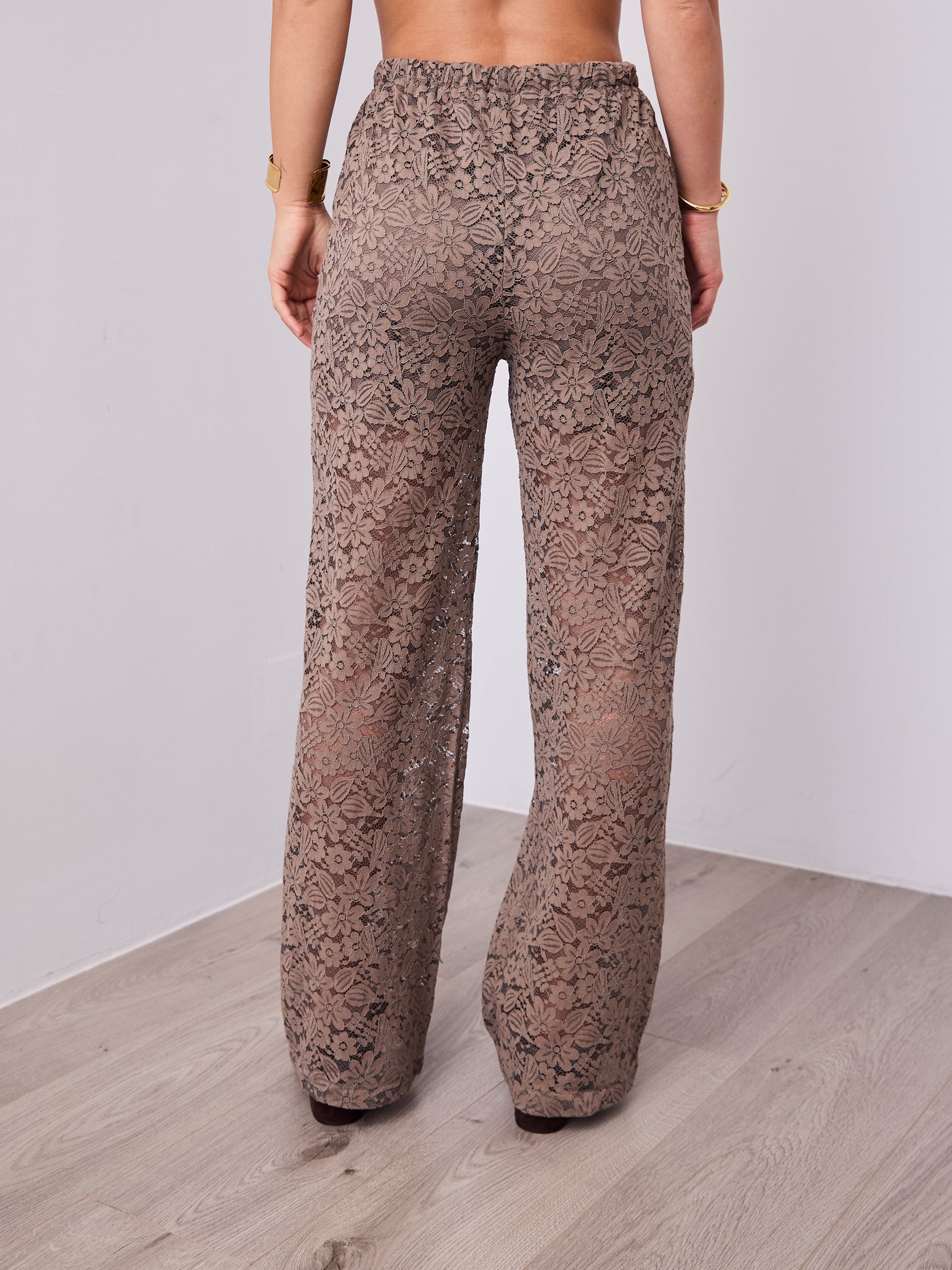 AZURA LACE PANTS - MOCHA