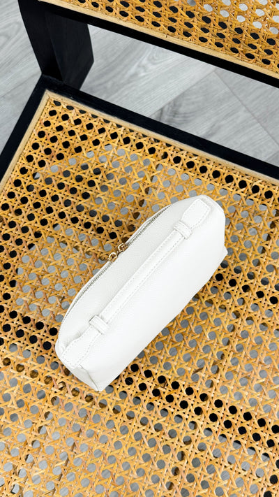 THALIA TOP HANDLE CROSSBODY BAG - CREAM