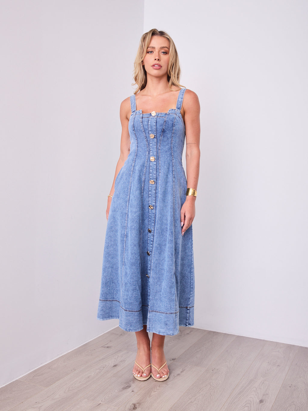 MAVEN DRESS - DENIM