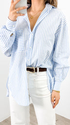 THURSDAY STRIPE SHIRT - BLUE