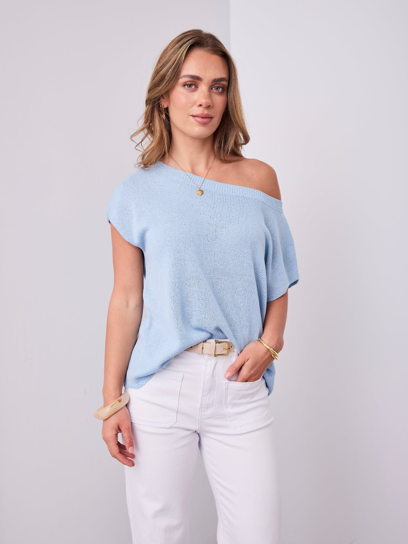 KATHERINE KNIT - SKY BLUE