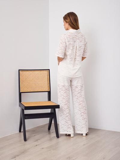 AZURA LACE PANTS - WHITE