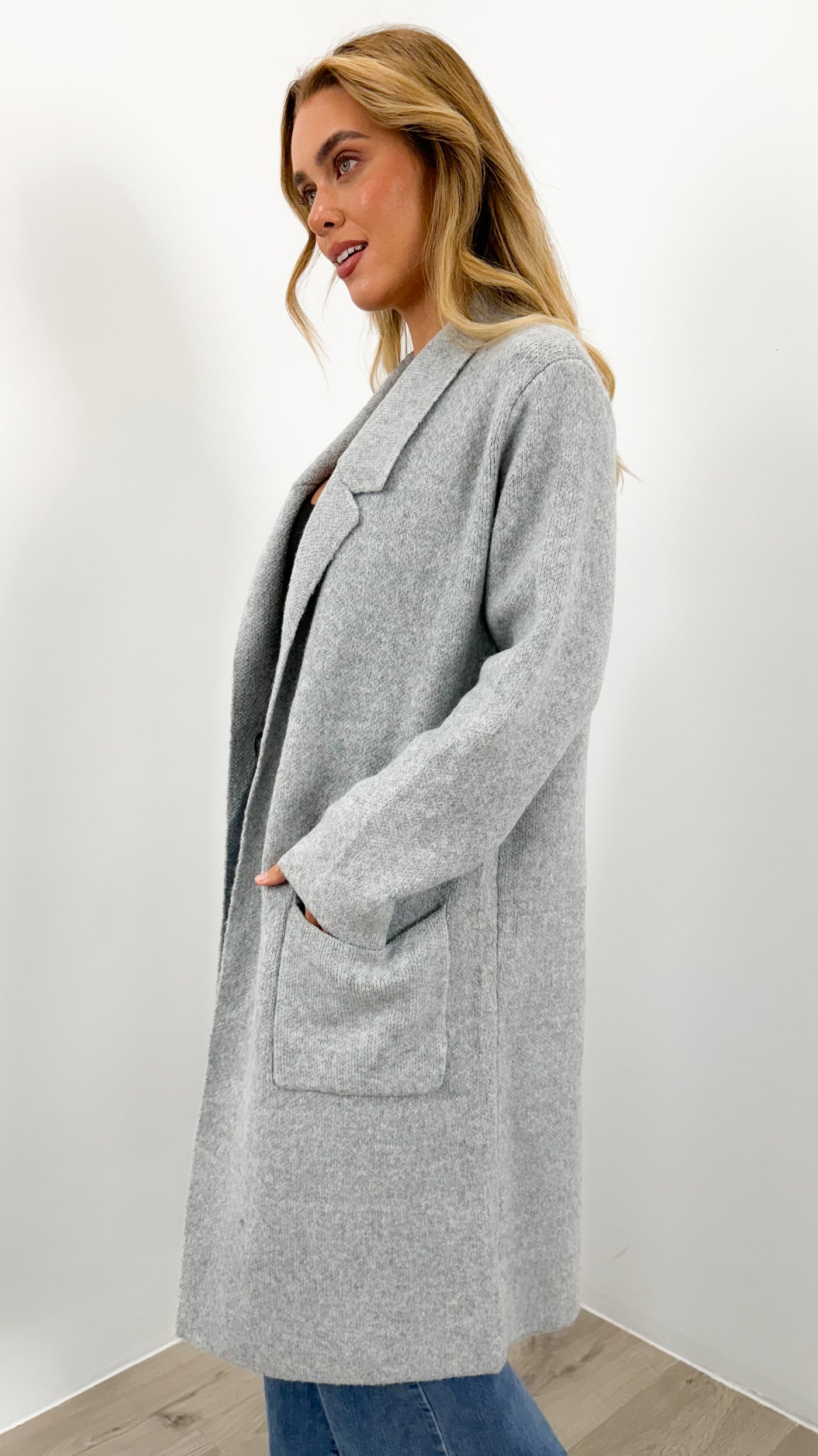 ALBA COATIGAN - GREY