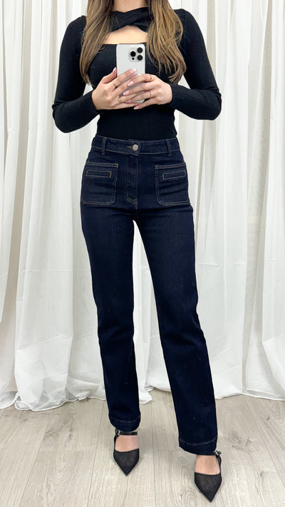 JACKSON STRAIGHT LEG JEAN - INDIGO BLUE