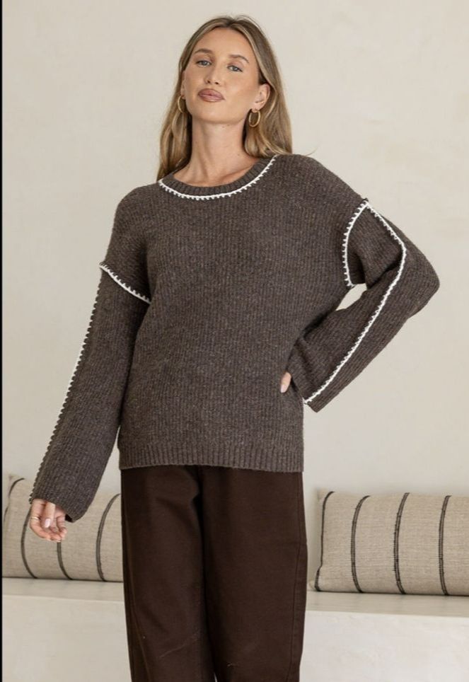 BELINDA KNIT - CHOCOLATE