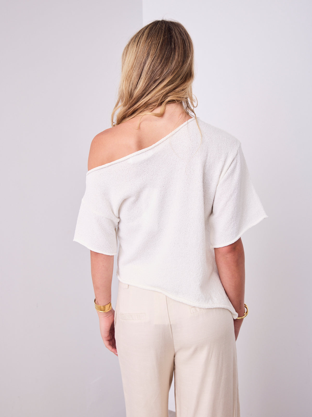 ANDY KNIT TOP - WHITE