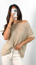 THEA KNIT TOP - BEIGE