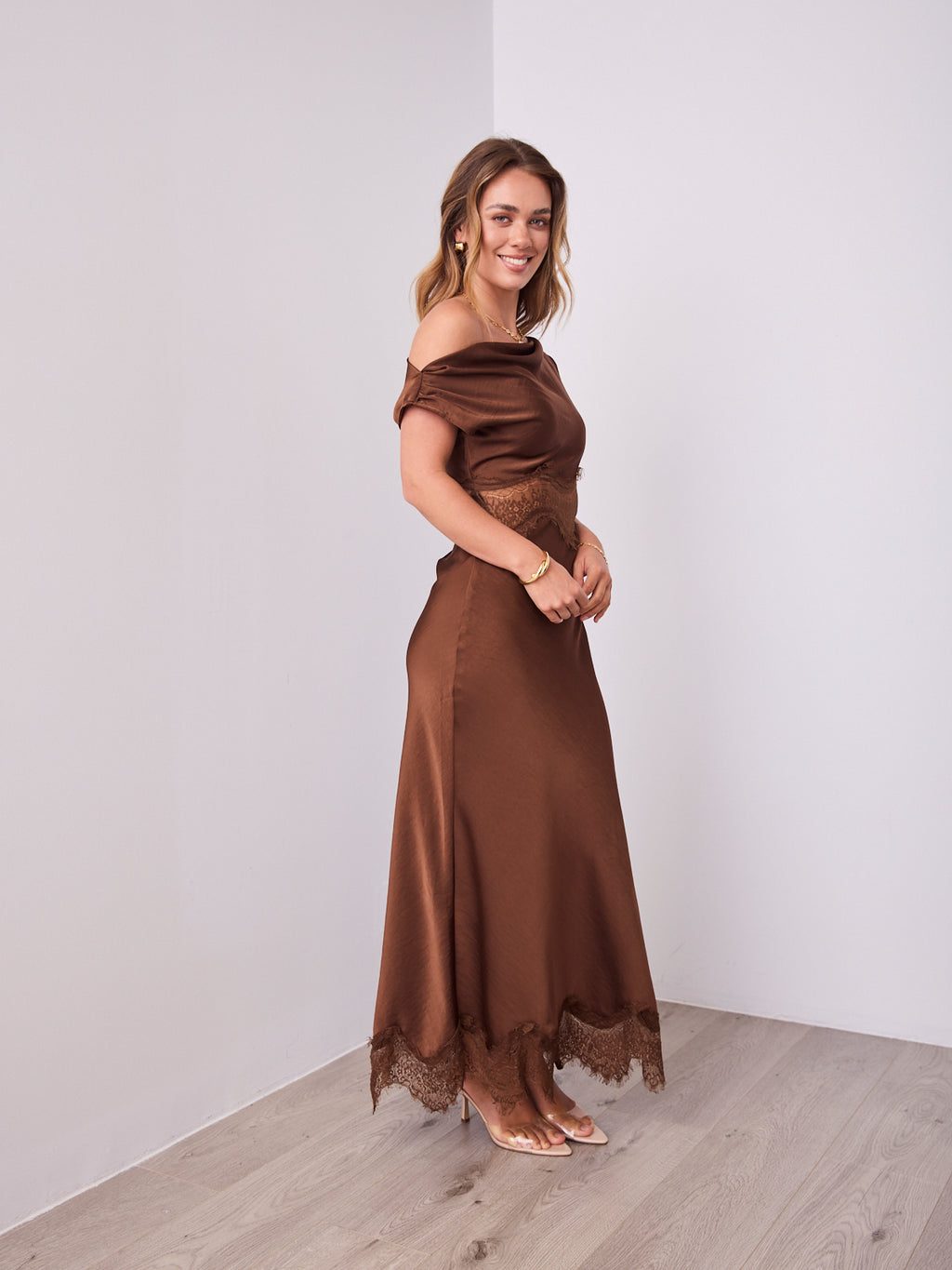 ALISON DRESS - CHOCOLATE