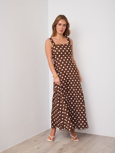 GRACIE DRESS - CHOCOLATE